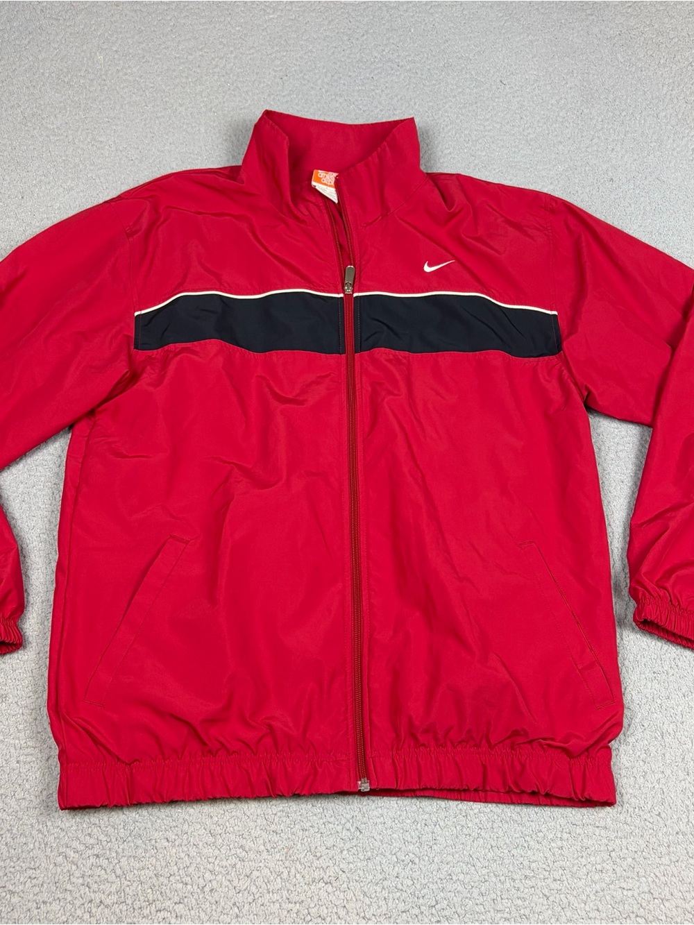 Vintage Nike Jacket Men’s Red The Athletic Dept Orange Tag Full Zip Soft Lining